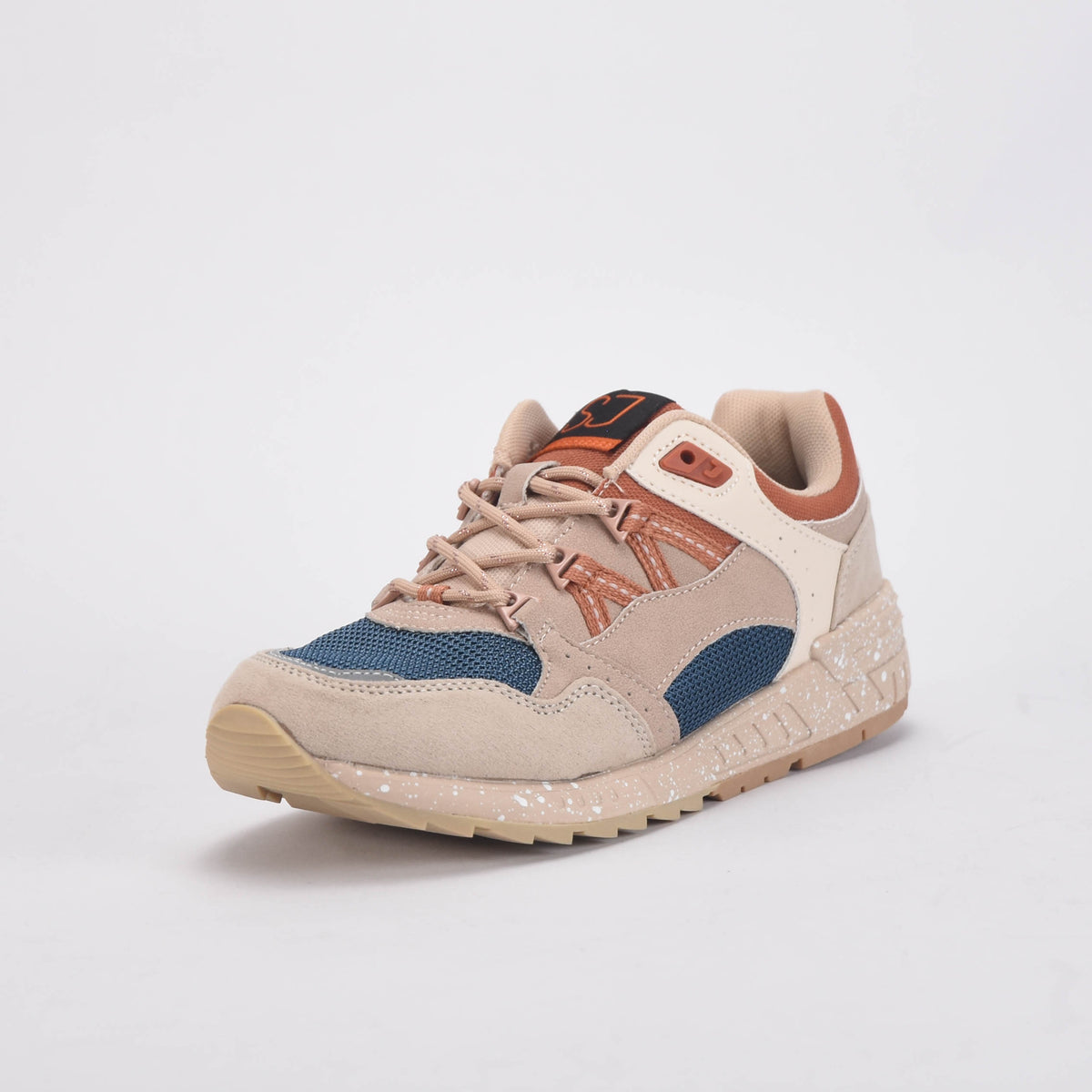 Baskets rétro SJ FreedomToMove – Sable & Bleu Océan