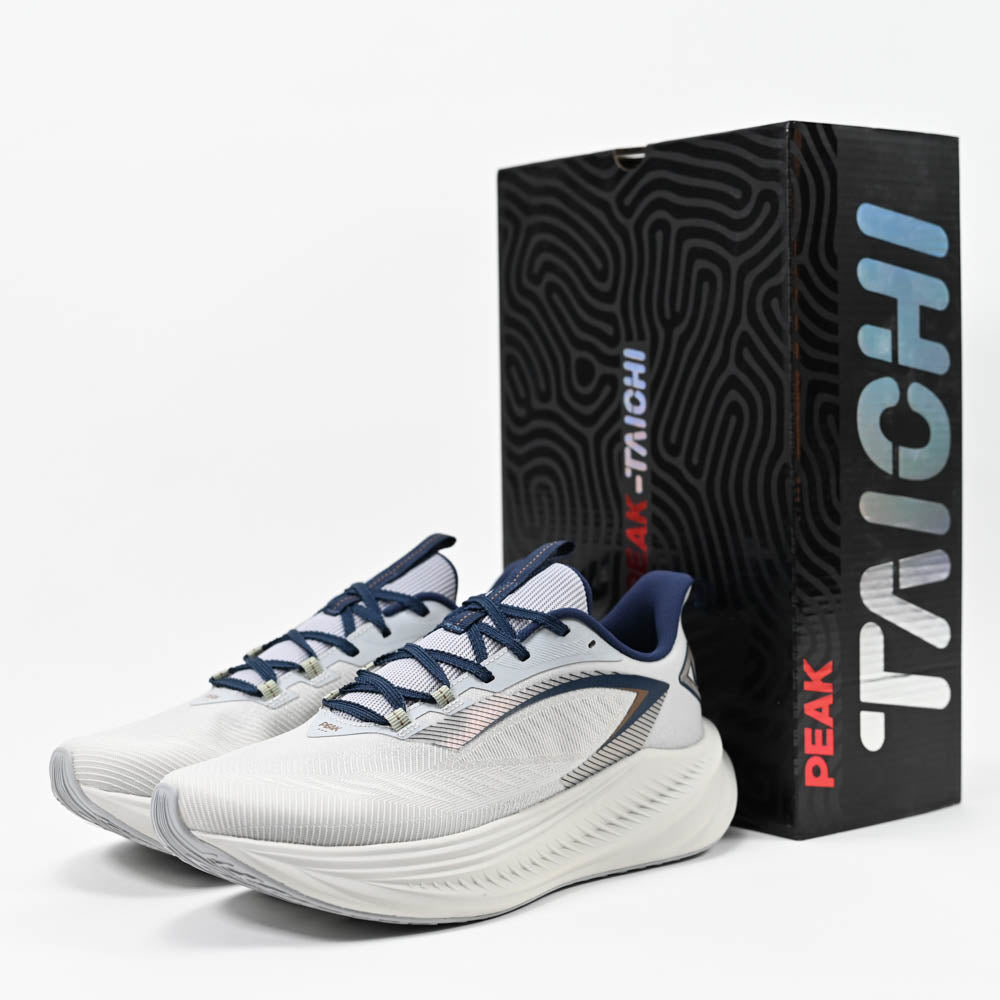 Peak Taichi TRAINING RUNNING SHOES-WHITE GREY ORIGINAL